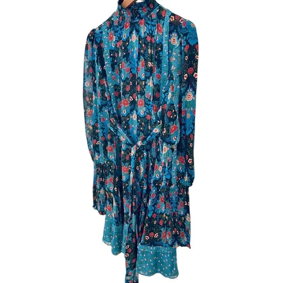 slim fit dress slacks Farm Rio Floral Chenille Mini Dress main image 0